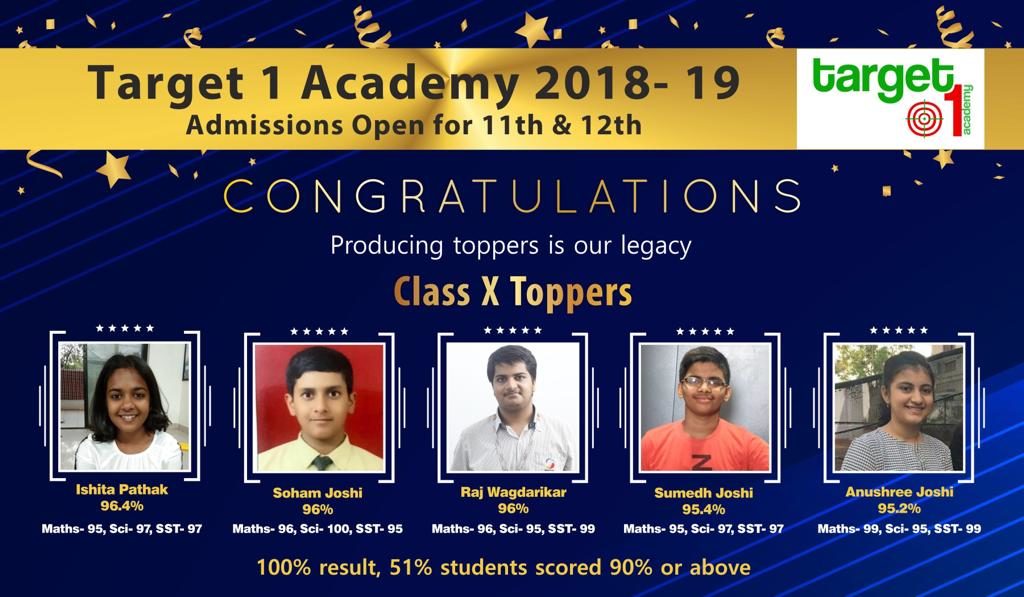 Target 1 Academy Toppers