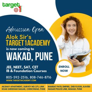 "New Target 1 Academy branch coming soon in Wakad, Pune."