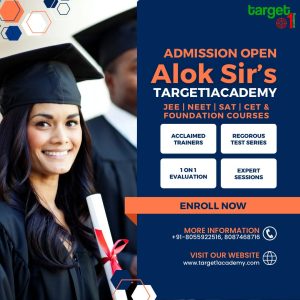 "Admission Open Banner for Target 1 Academy, Pune – Enroll Now!"